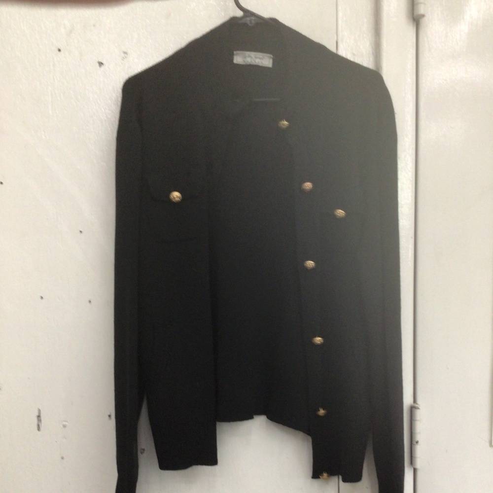 Bobby Jones sweater with decorative large buttons